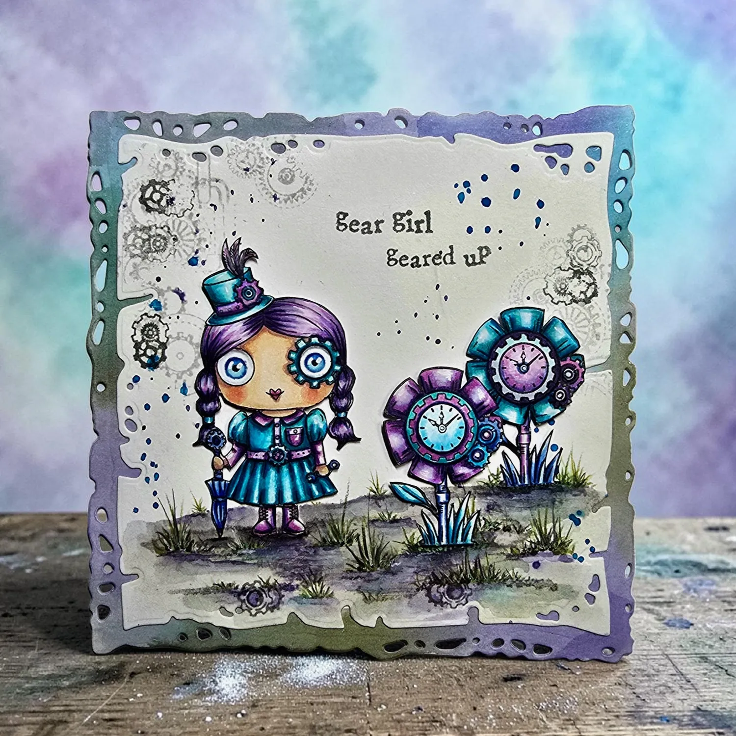 AALL and Create TP-1371 Gear Girl Stempelset A7 Janet Klein