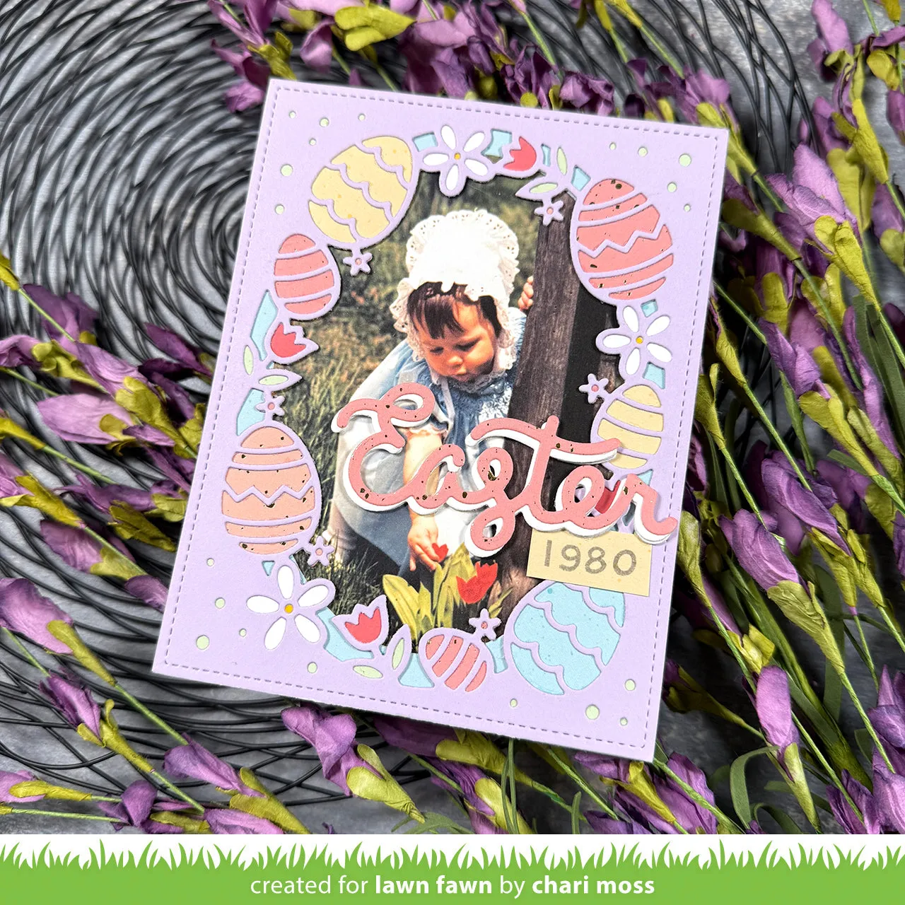Lawn Fawn Easter Egg Backdrop Stanzformen Ostern