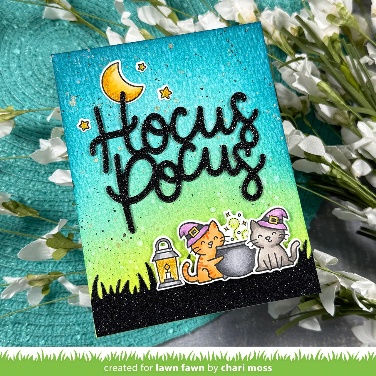 Lawn Fawn Hocus Purr-cus Stempelset Halloween
