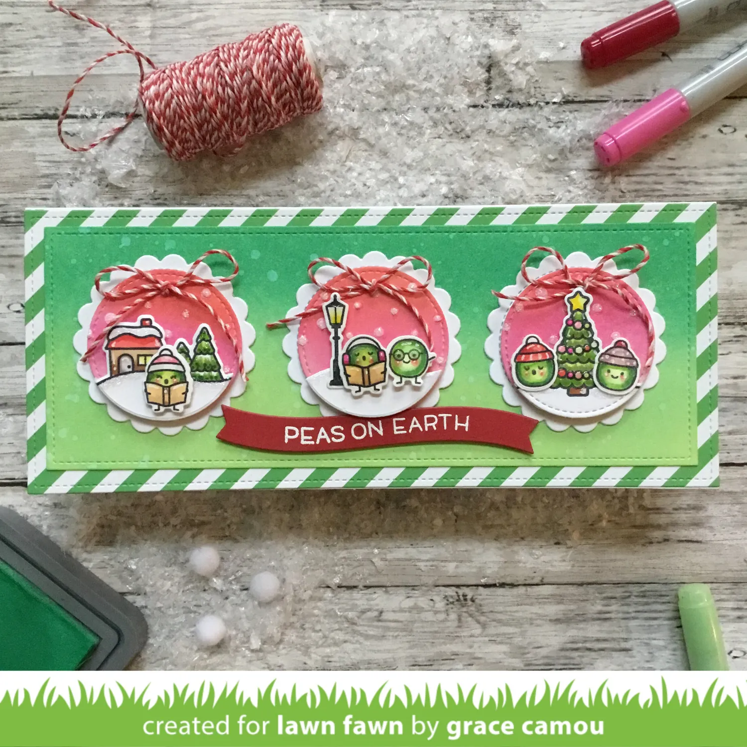 Lawn Fawn Peas on Earth Clear Stamps Weihnachten