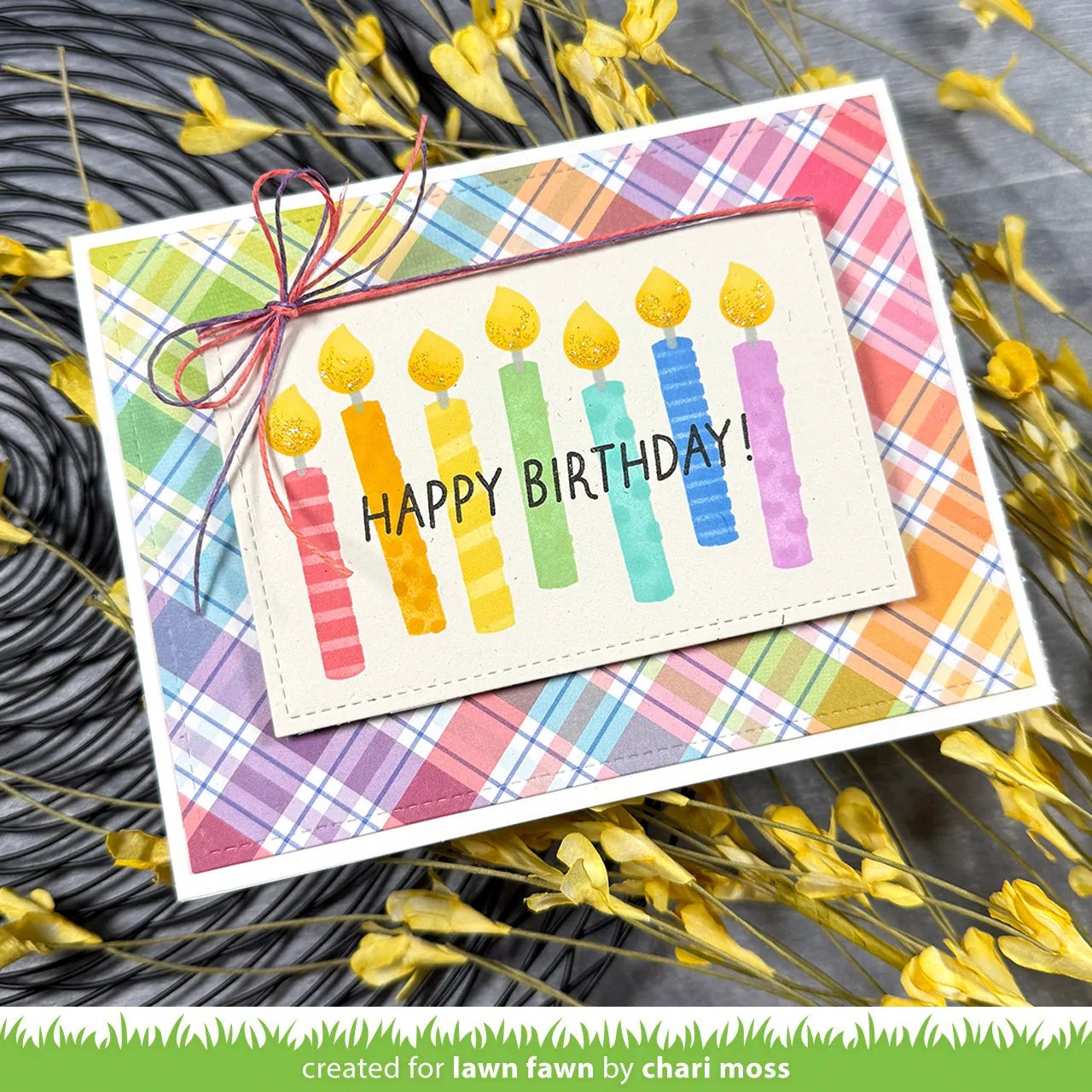 Lawn Fawn Birthday Candles Stencils Schablonen Geburtstag
