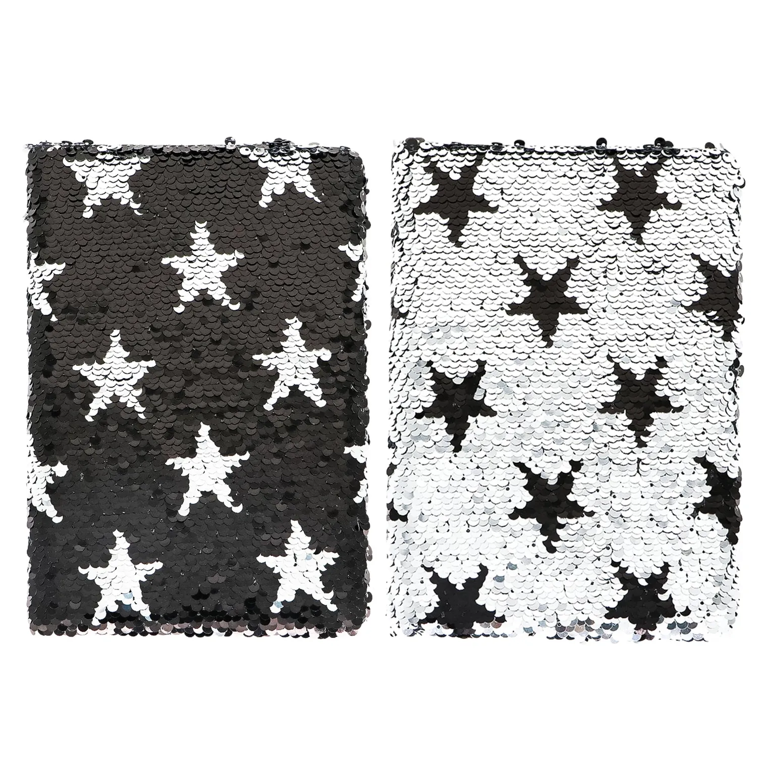 Ieebee Shining Stars Notizbuch A5 Pailletten Mermaid blanko