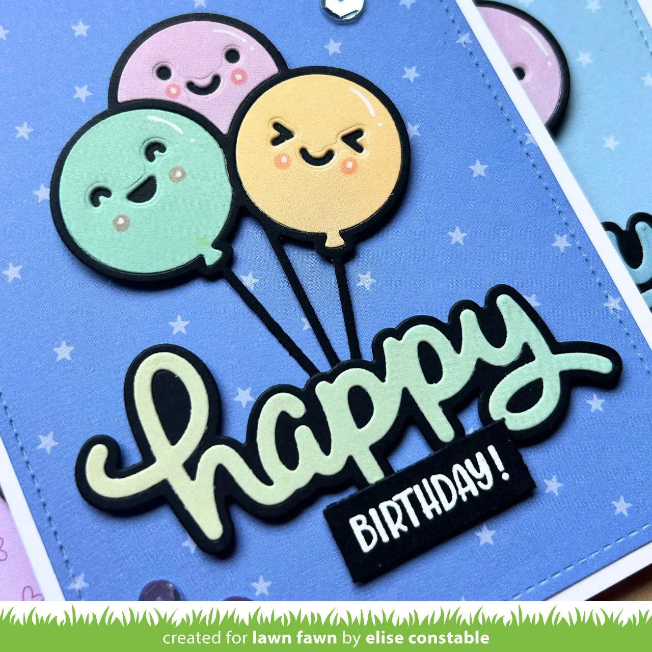 Lawn Fawn Balloon Bunch Stanzen Luftballons