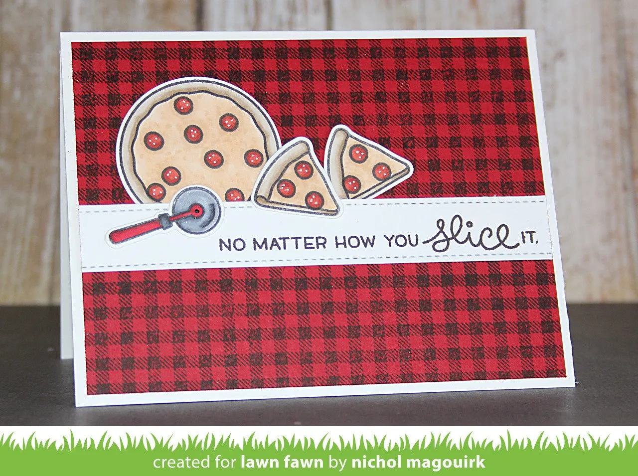 Lawn Fawn Pizza My Heart Stempelset 36-teilig