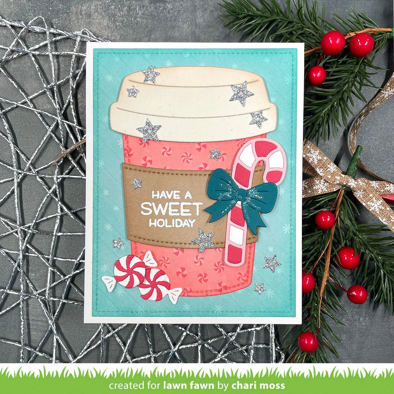 Lawn Fawn Coffee Cup Gift Card Holder LF3514 Stanzen
