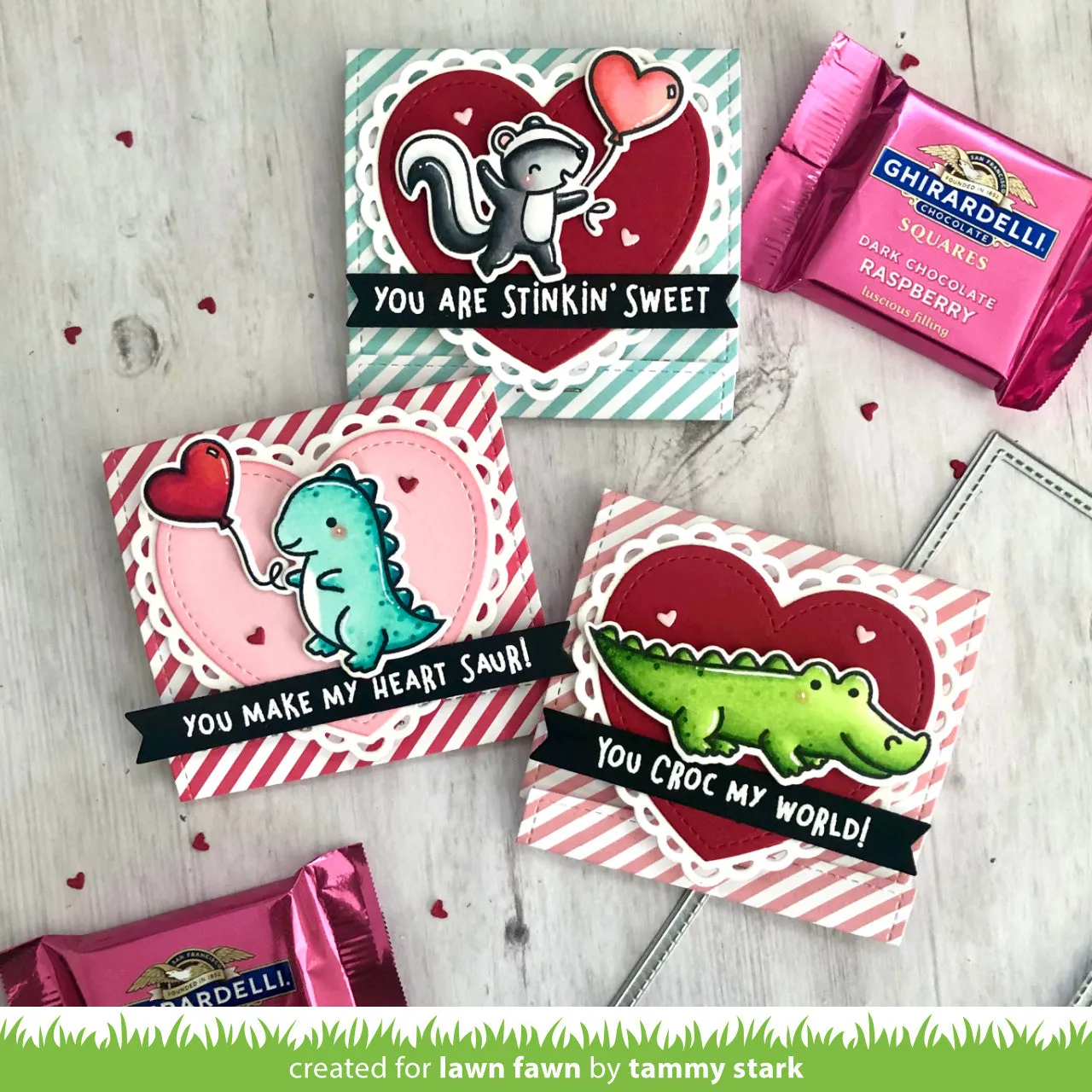 Lawn Fawn Rawr Flip-Flop LF2741 Stempel Dino