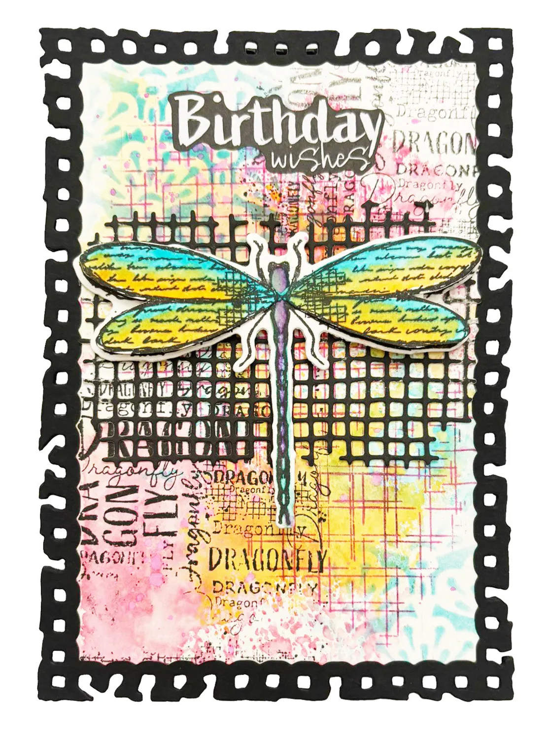StudioLight Hazel Eaton Stickerblock Dragonfly Dreams Sentiments