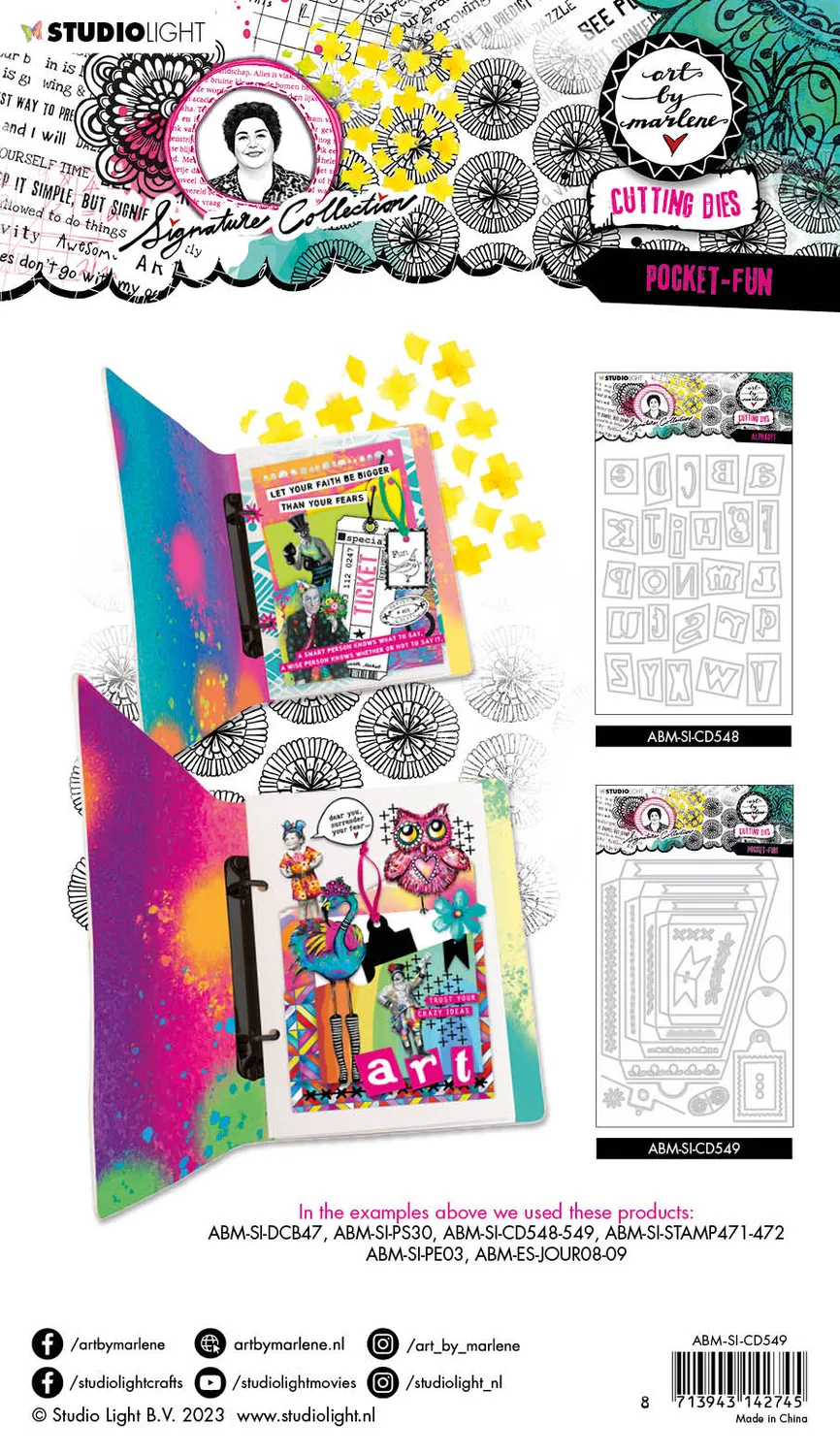 Art by Marlene Signature Pocket-fun Stanzschablone Taschen