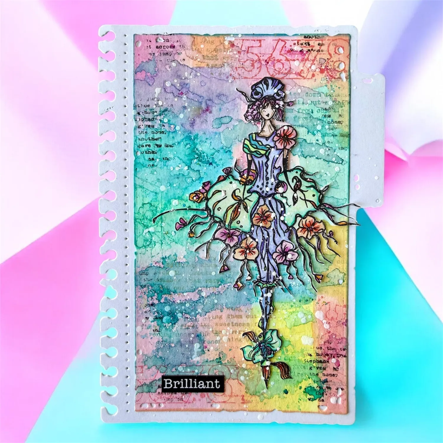AALL and Create TP-1400 Pirouette of Petals Stempel A6 klar