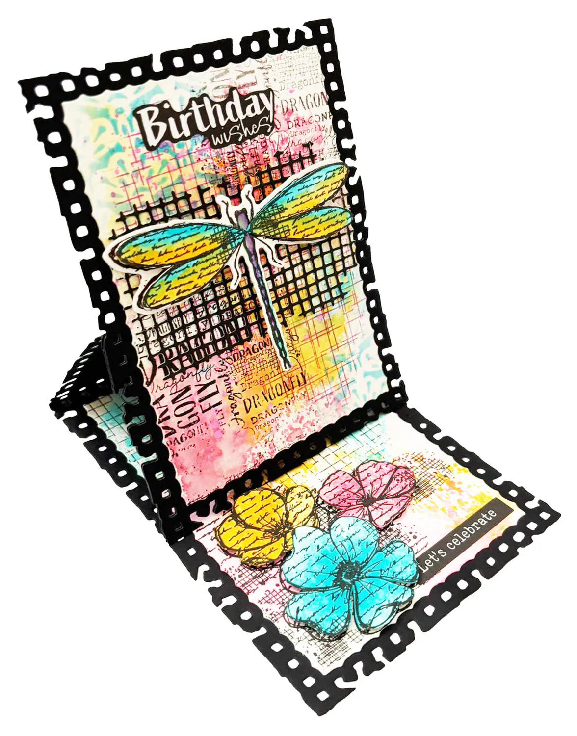 StudioLight Dragonfly Notecard Stanzschablone