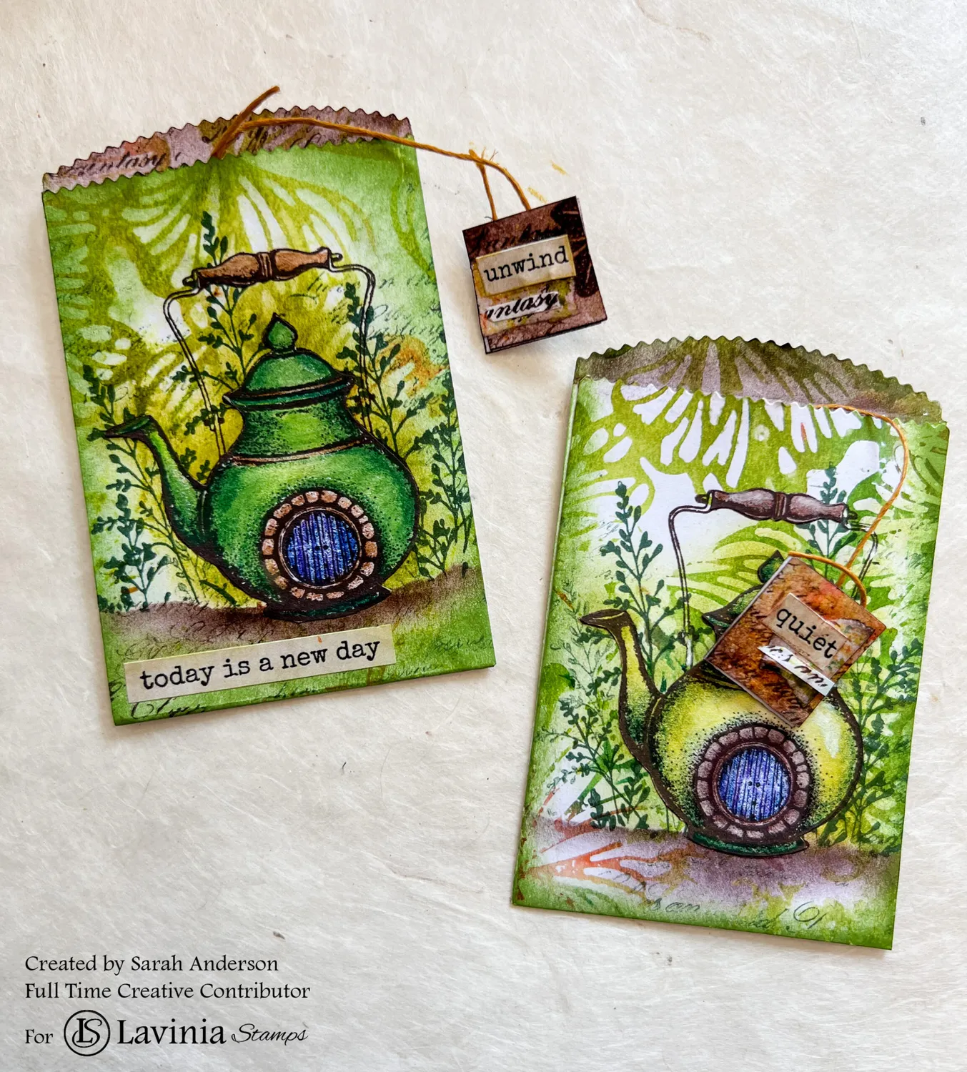 Lavinia Stamps Tea Leaf Dwelling Stempel Photopolymer
