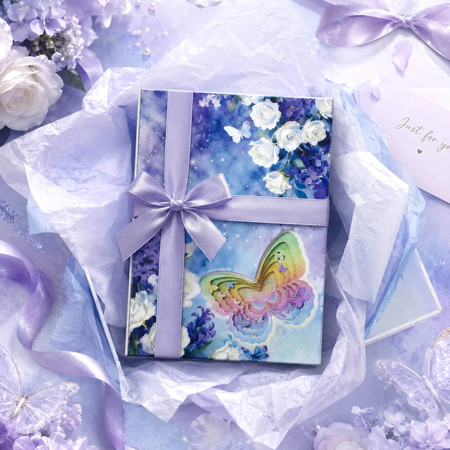Ieebee Fluttering Blooms Journal 50 Seiten 3D-Cover