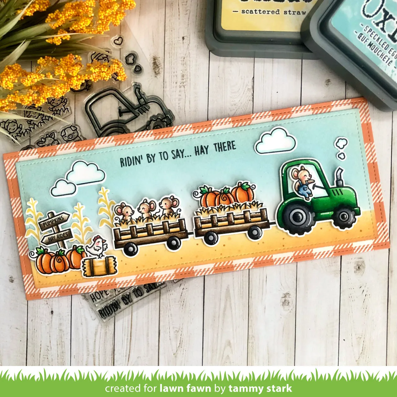 Lawn Fawn Hay There, Hayrides Mice Add-On Stempel Mäuse