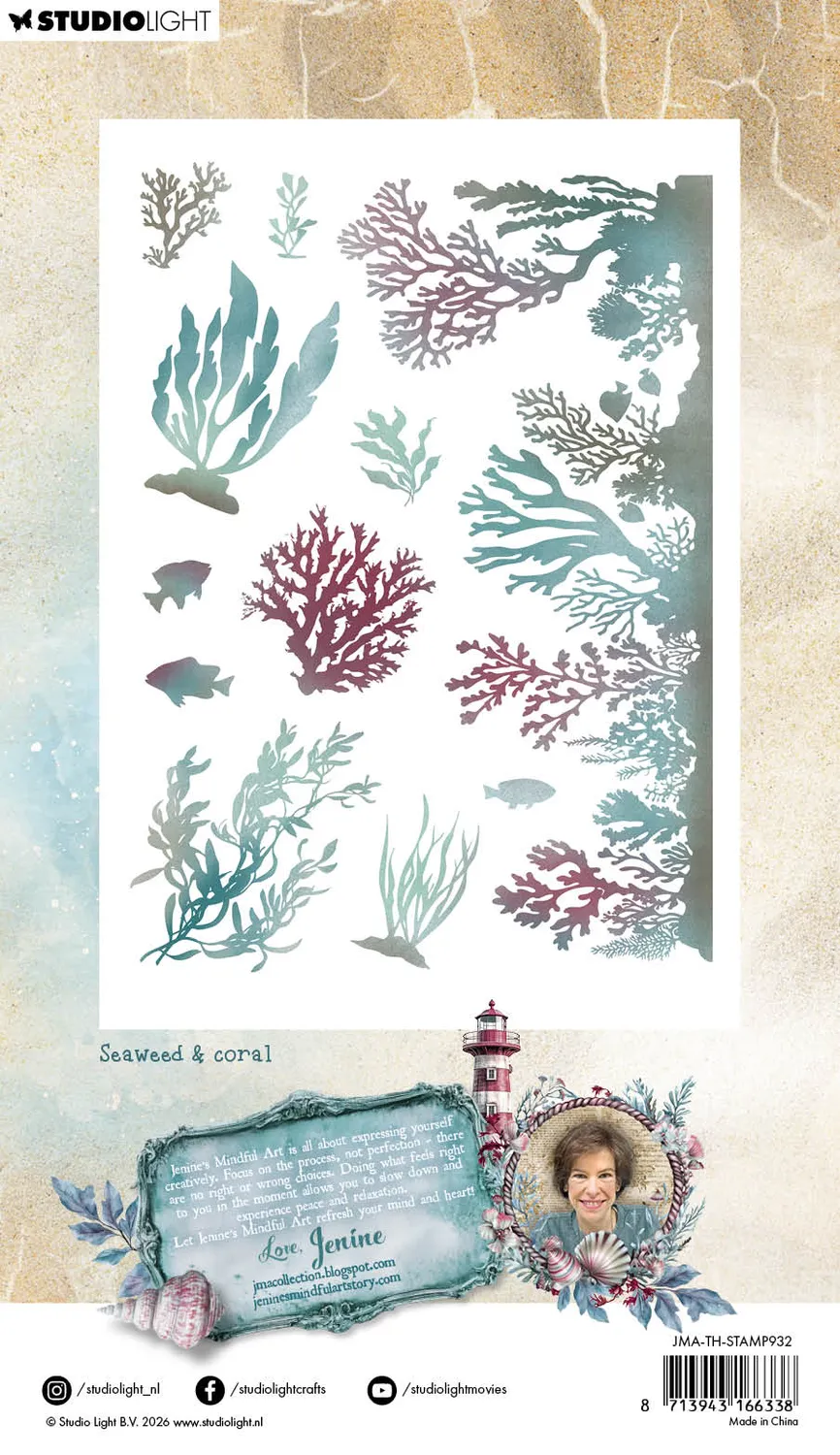 StudioLight Tide of Hope Seaweed Coral Stempel Meer