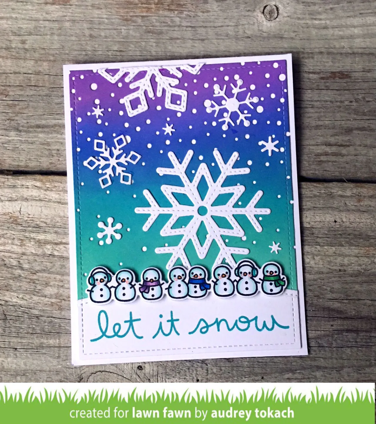 Lawn Fawn Winter Scripty Sentiments Stempelset Schriftzüge