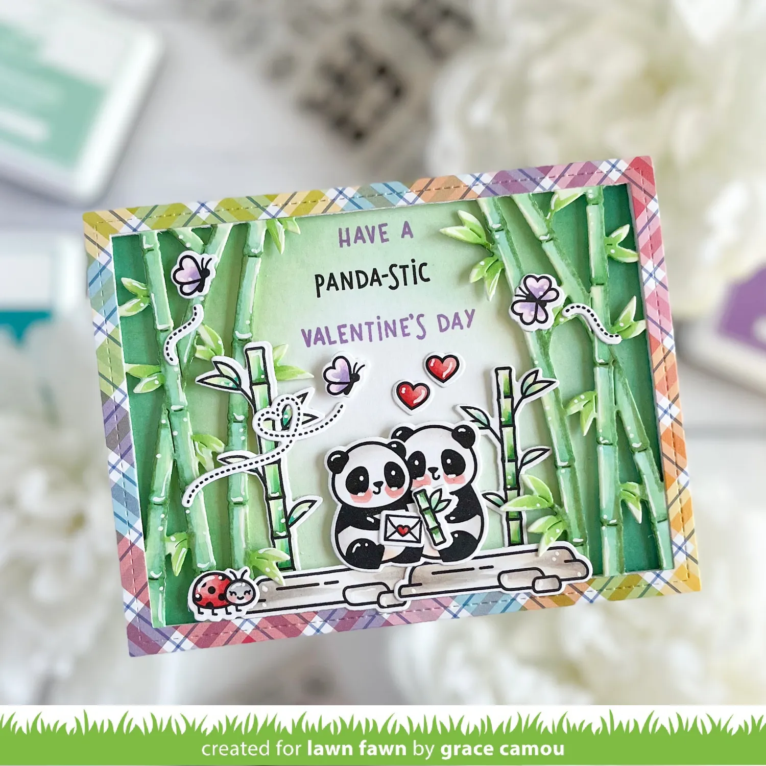 Lawn Fawn Bamboo Forest Backdrop Stanzformen Bambus