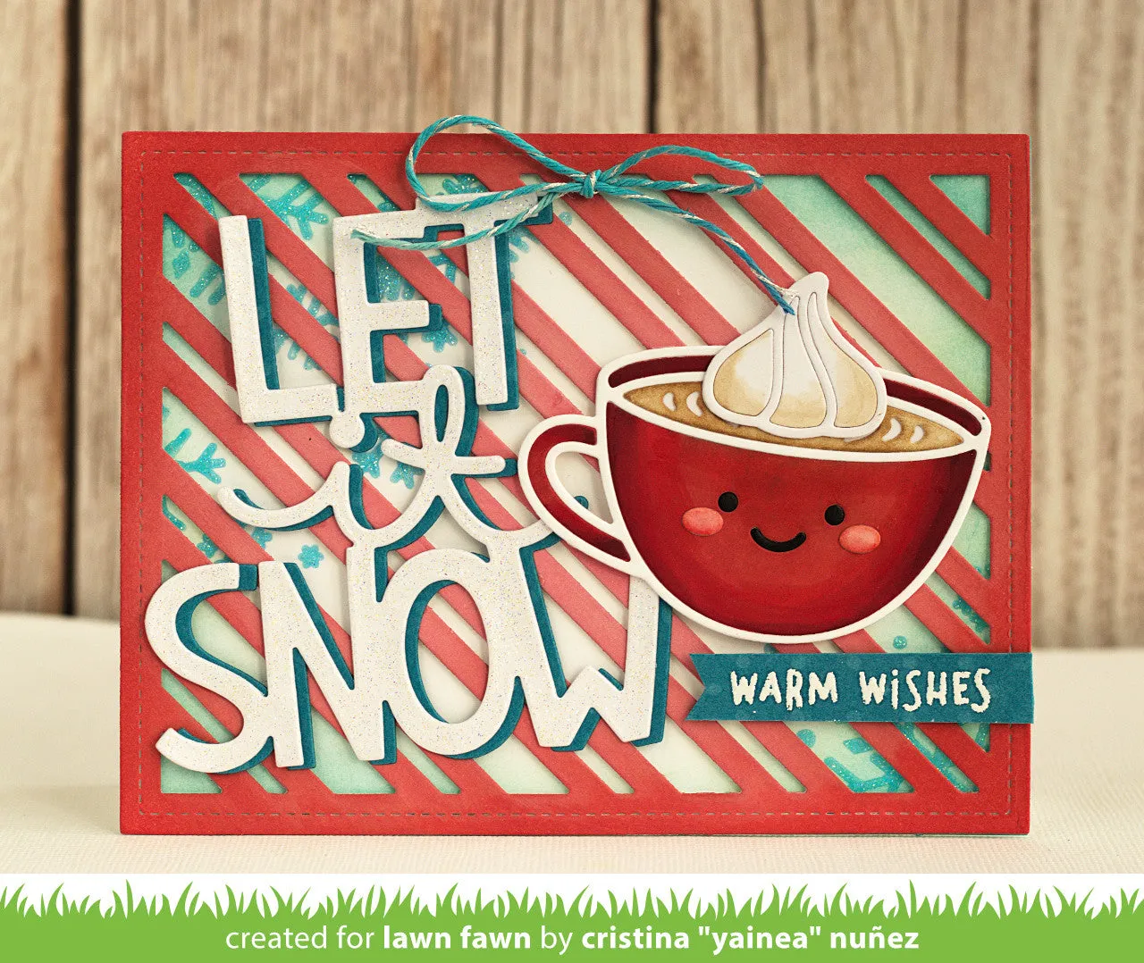 Lawn Fawn Lovely Latte Stanzschablonen Kaffeebecher