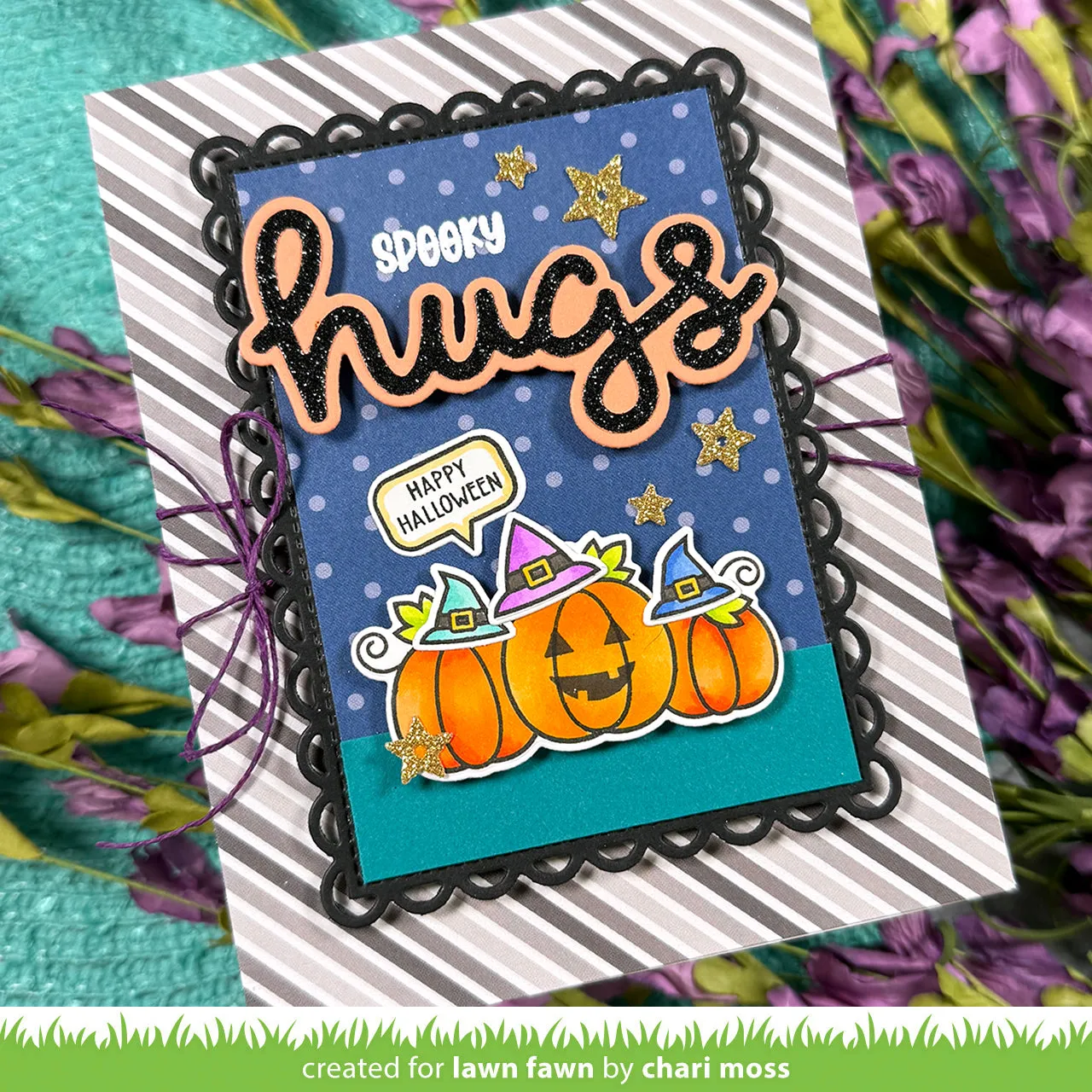 Lawn Fawn Scripty Hugs Outline Add-On Stanze LF4214
