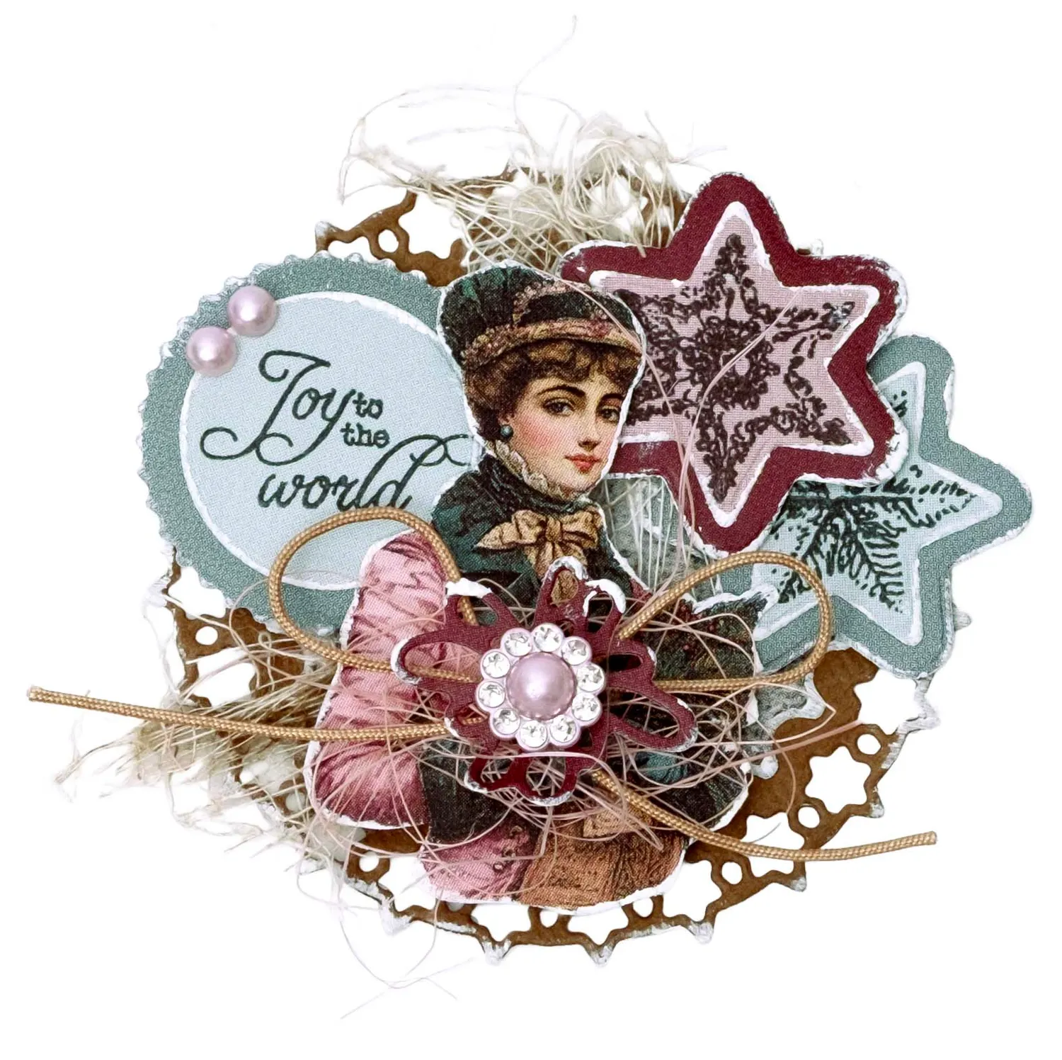 StudioLight Jenine's Mindful Art Christmas Blush Papier-Elemente 35-teilig rosa