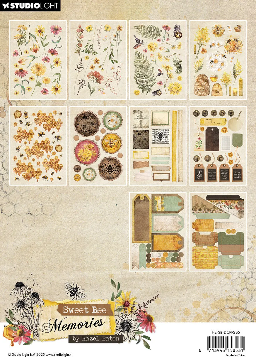 Hazel Eaton Sweet Bee Memories Die-Cut Paper Pad Papierelemente A5
