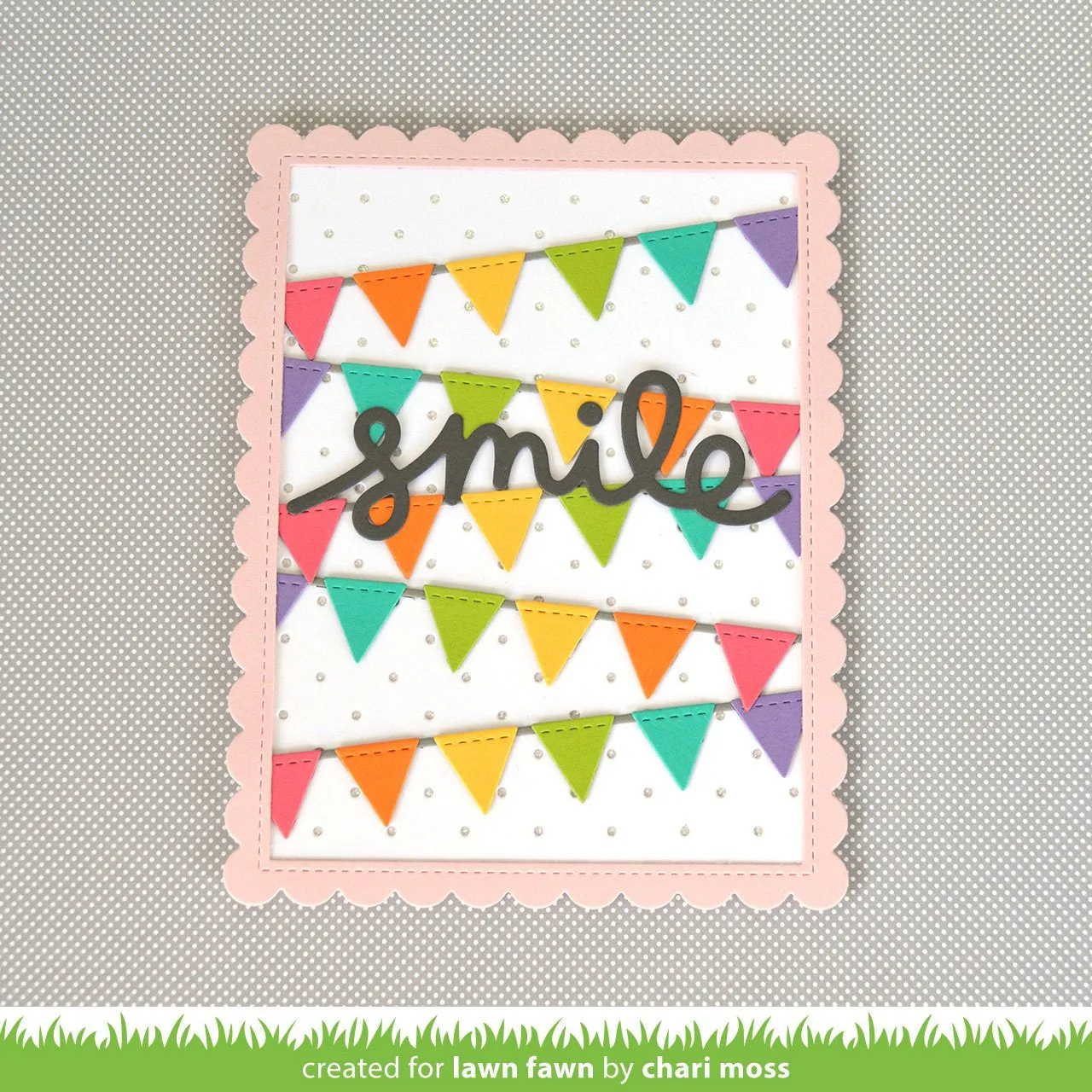 Lawn Fawn Stitched Scalloped Rectangle Frames Stanzen 4 Größen