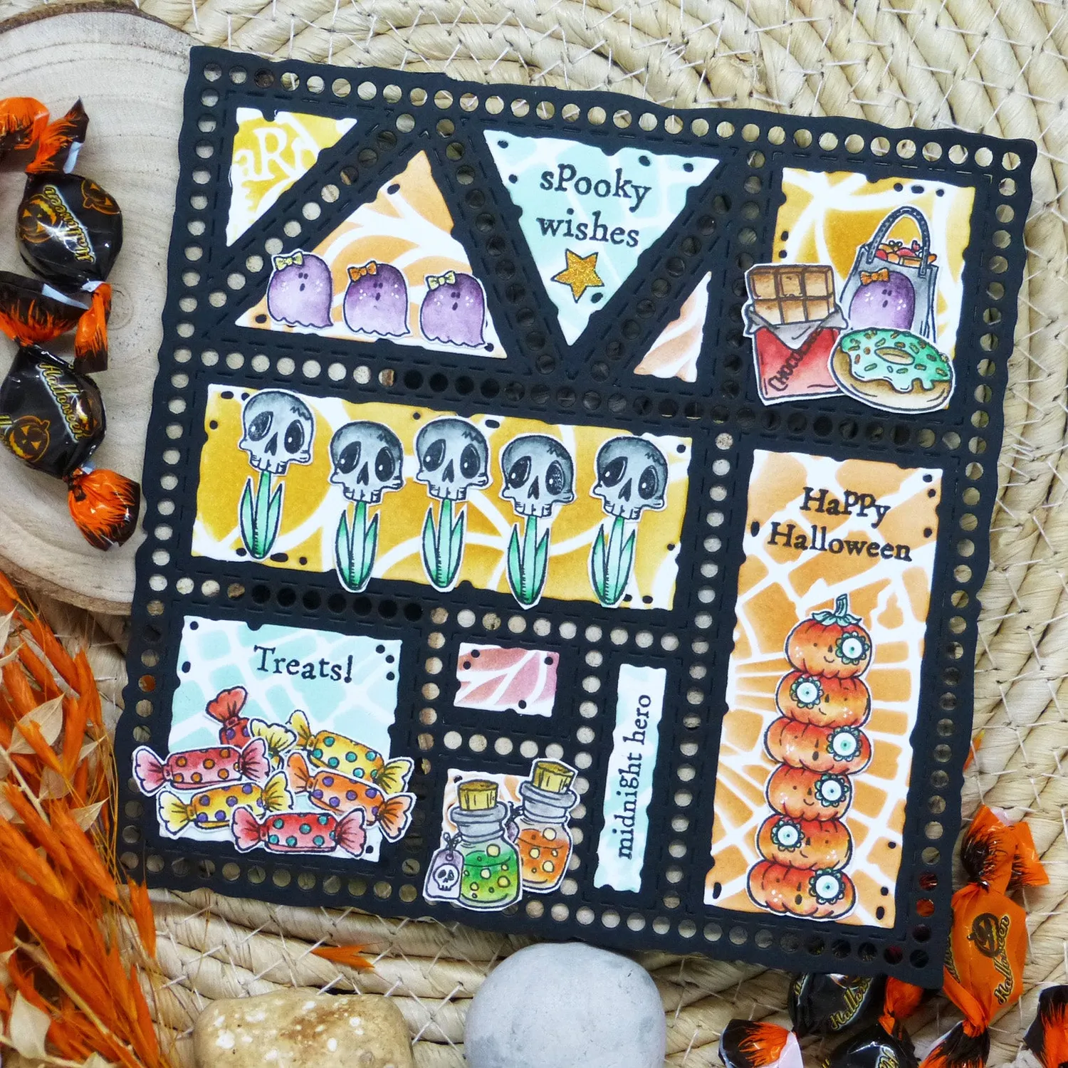 AALL and Create TP-1422 Halloween Bits Stempelset A7 9 Motive