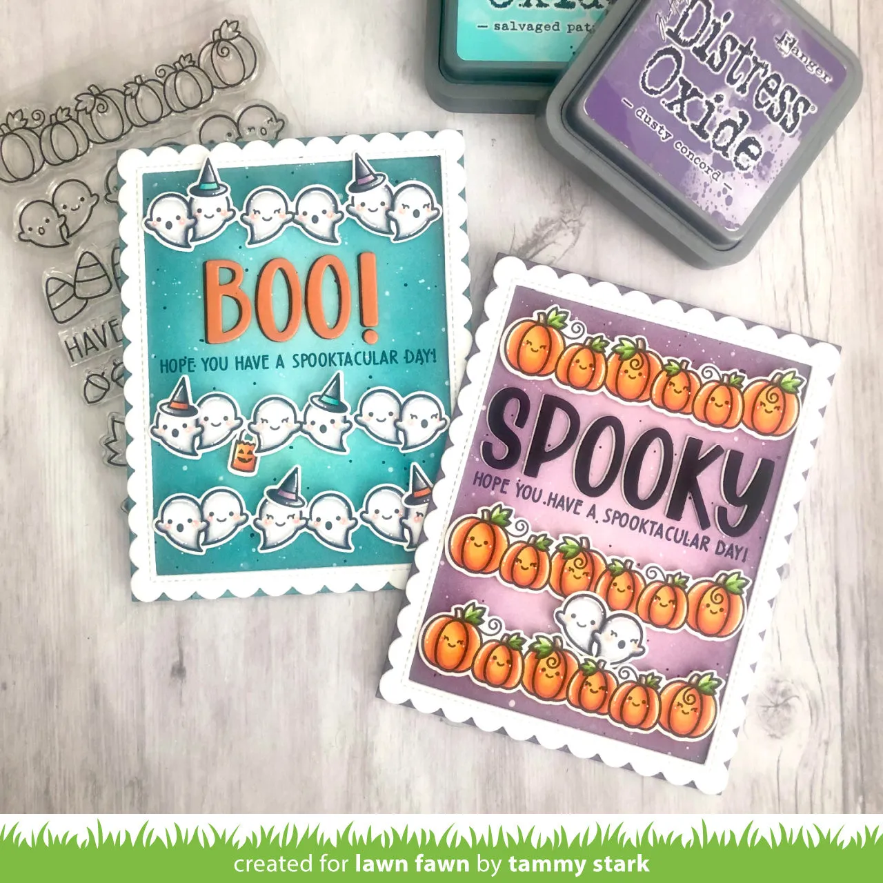 Lawn Fawn Simply Fall Sentiments Stempel LF2934
