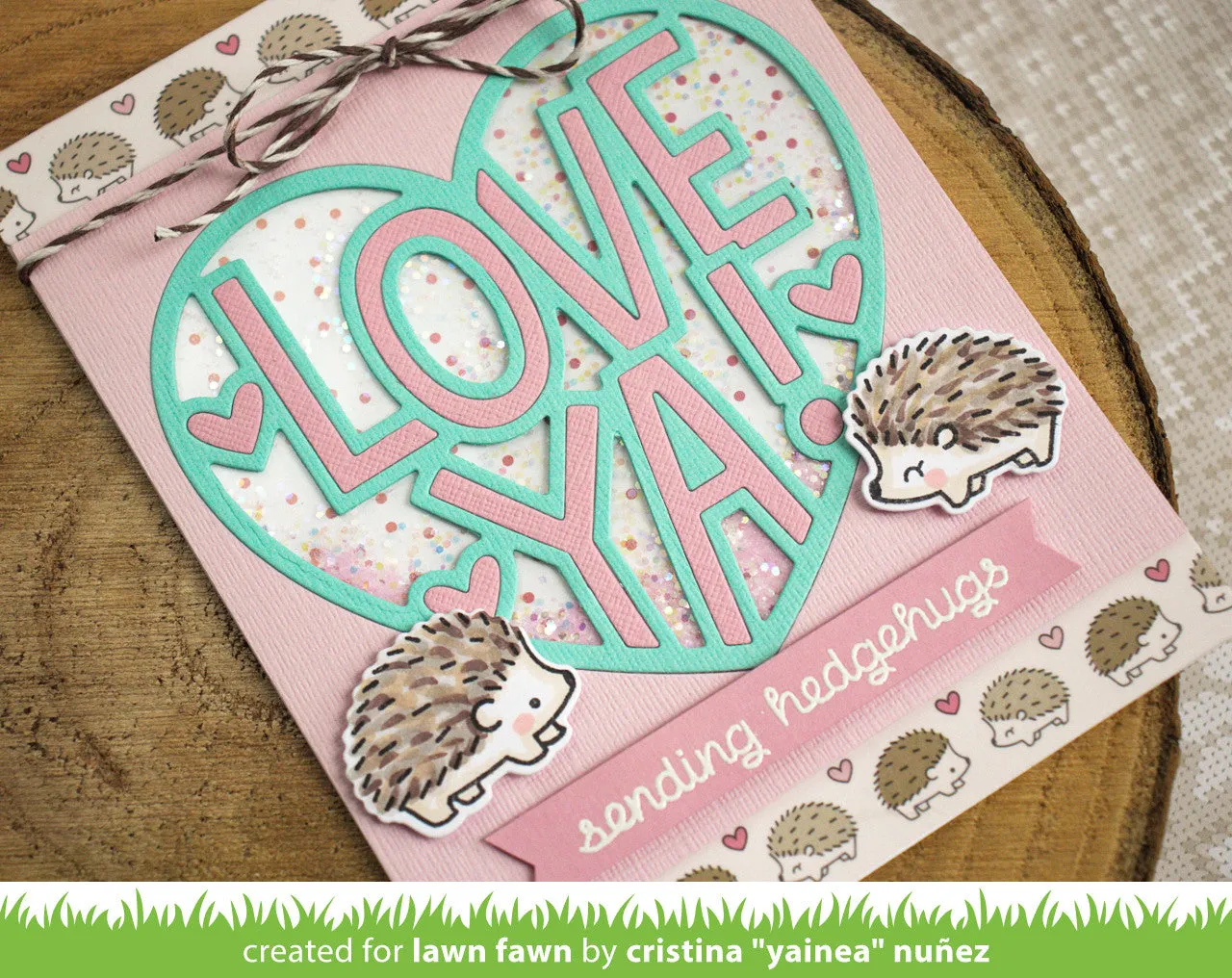 Lawn Fawn Hedgehugs LF729 Stempelset Mini Igel