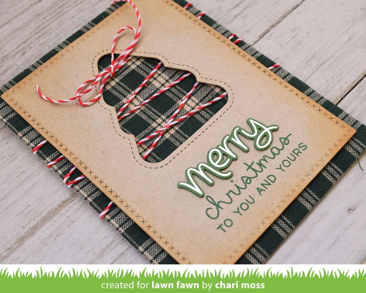 Lawn Fawn Stitched Christmas Tree Frames Stanzen Weihnachten
