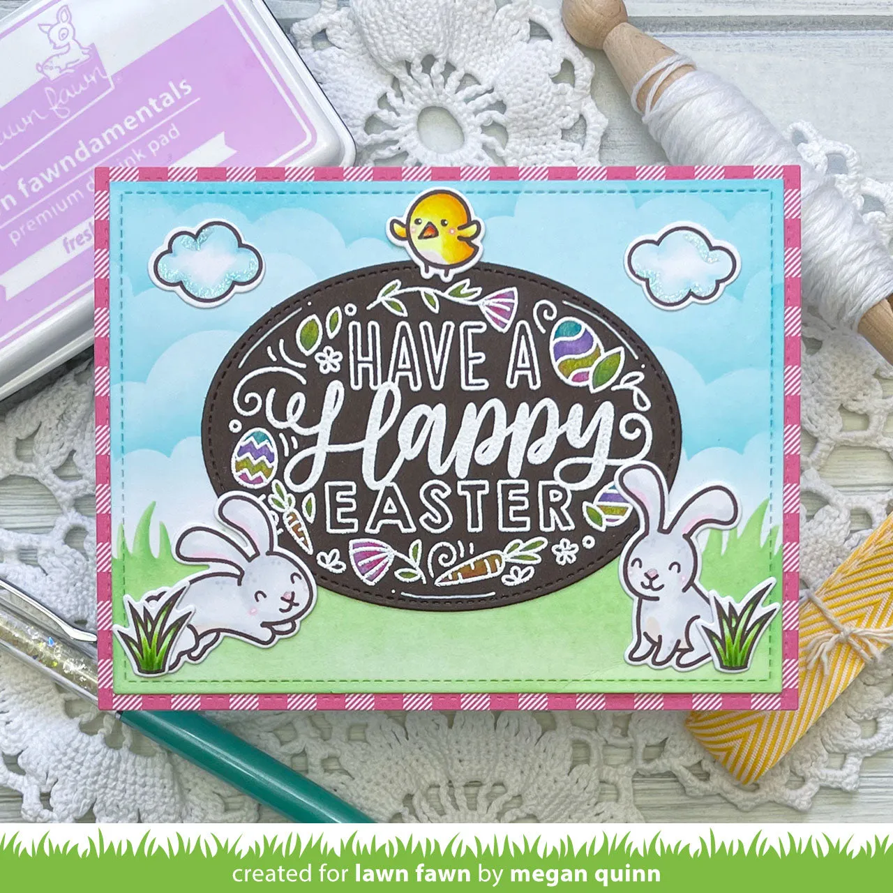 Lawn Fawn Giant Easter Messages Clear Stamps Ostern