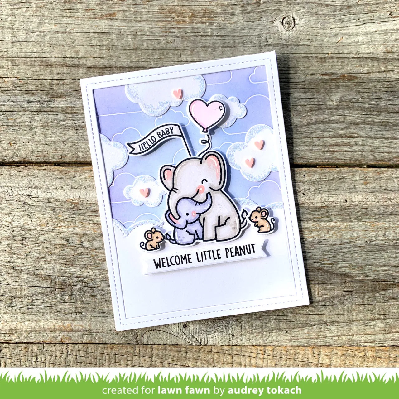 Lawn Fawn Cloud Background Hot Foil Platte