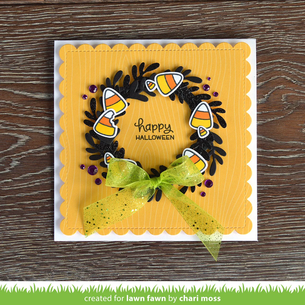 Lawn Fawn Lawn Cuts Outside In Stitched Scalloped Square Stanzen