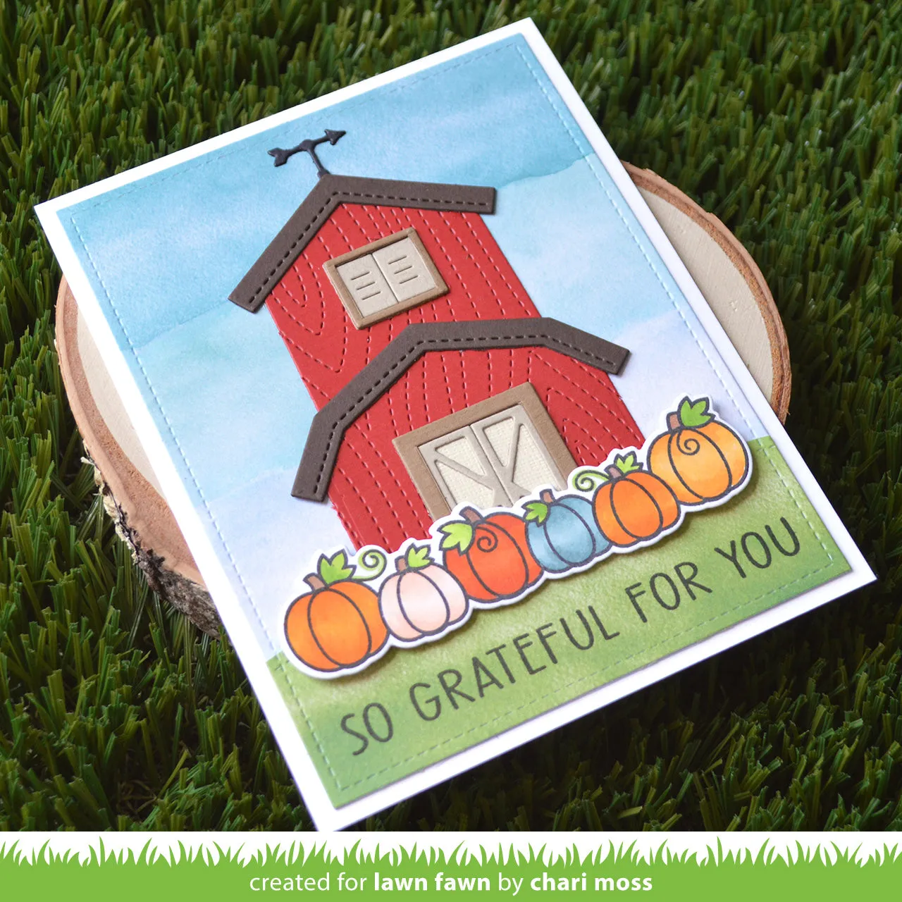 Lawn Fawn Simply Fall Sentiments Stempel LF2934
