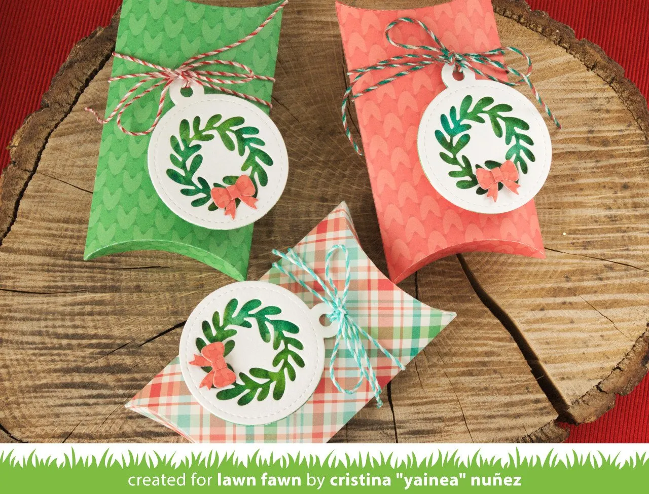 Lawn Fawn Mini Wreath Lawn Cuts Stanzen LF1496 3-teilig