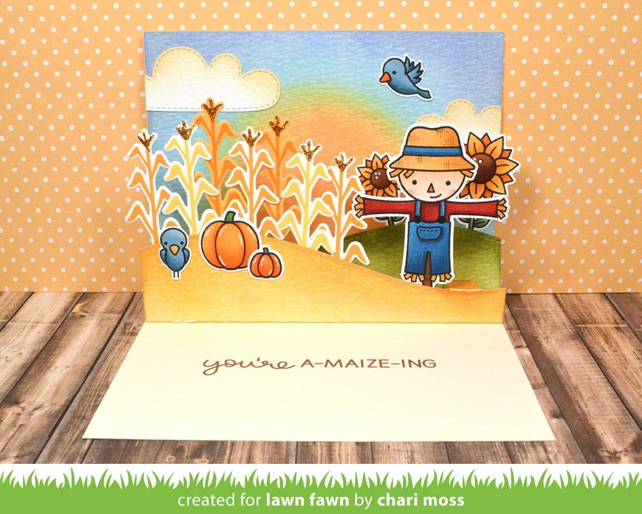 Lawn Fawn Stitched Hillside Pop-up Stanzformen interaktiv
