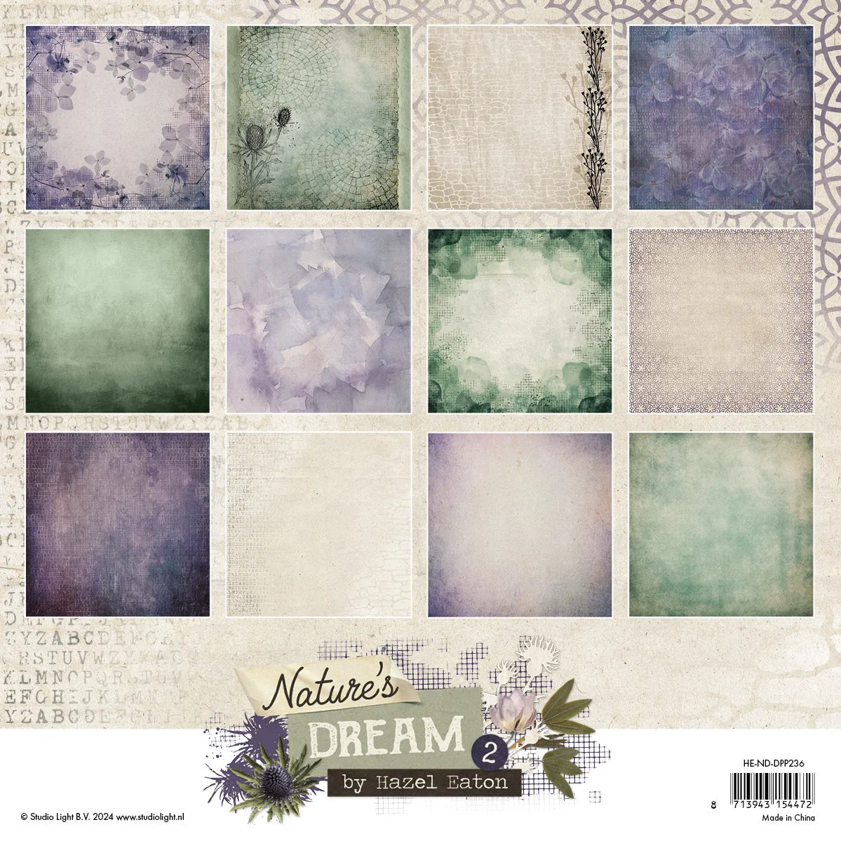Hazel Eaton Nature's Dream 2 Designer Papierblock Hintergrund