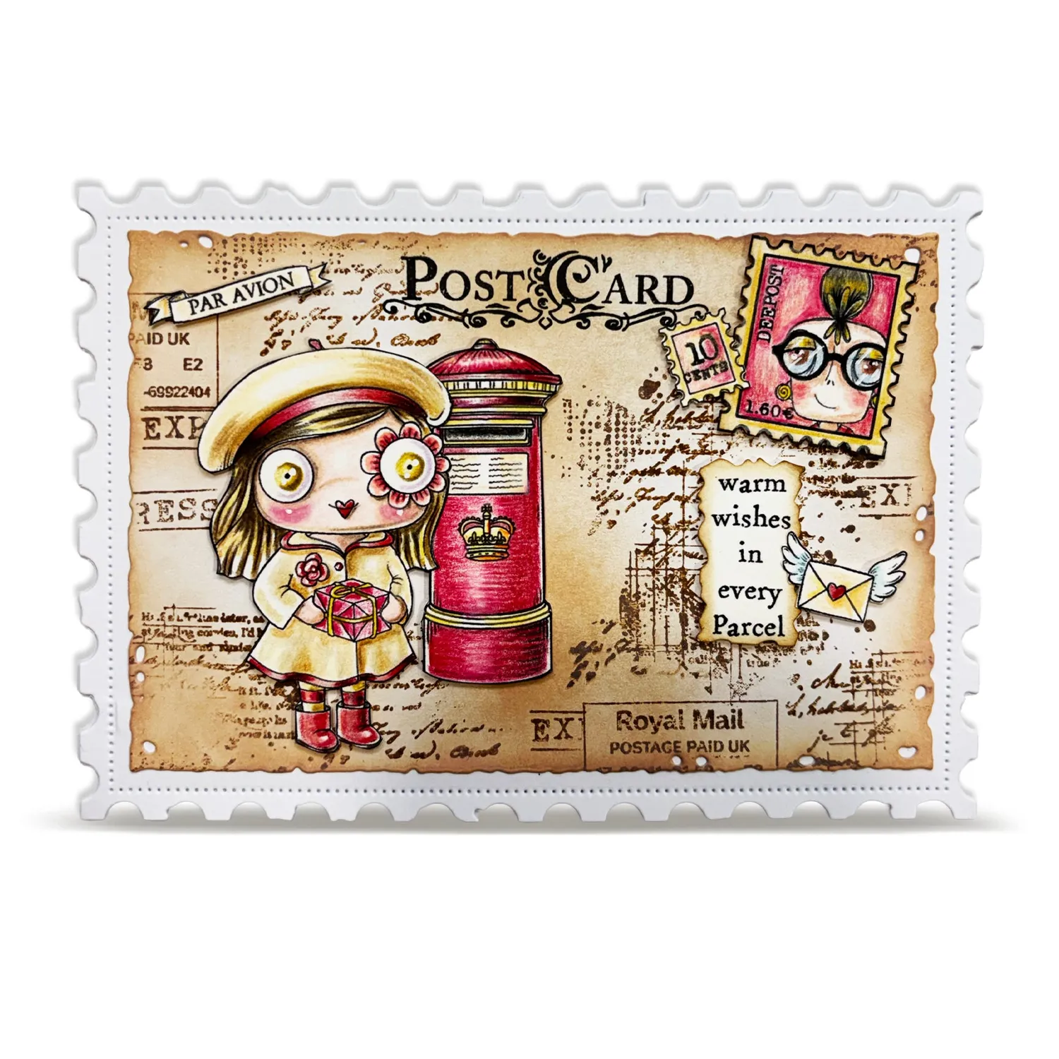 AALL and Create Janet Klein Post & Ink Stempelset 6er Bundle Figuren