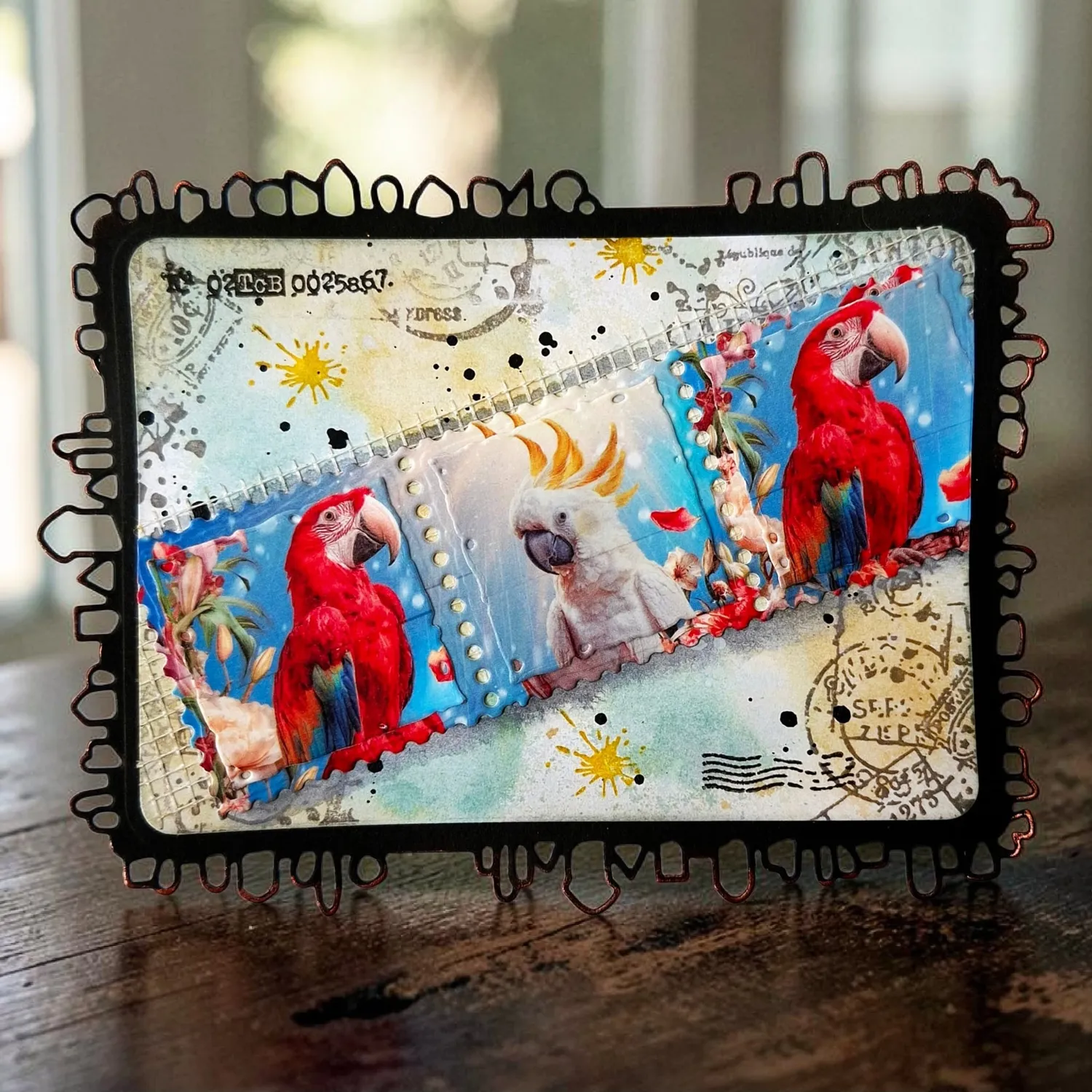 AALL and Create MT-155 Loving Parrots Washi Tape 10 m ablösbar