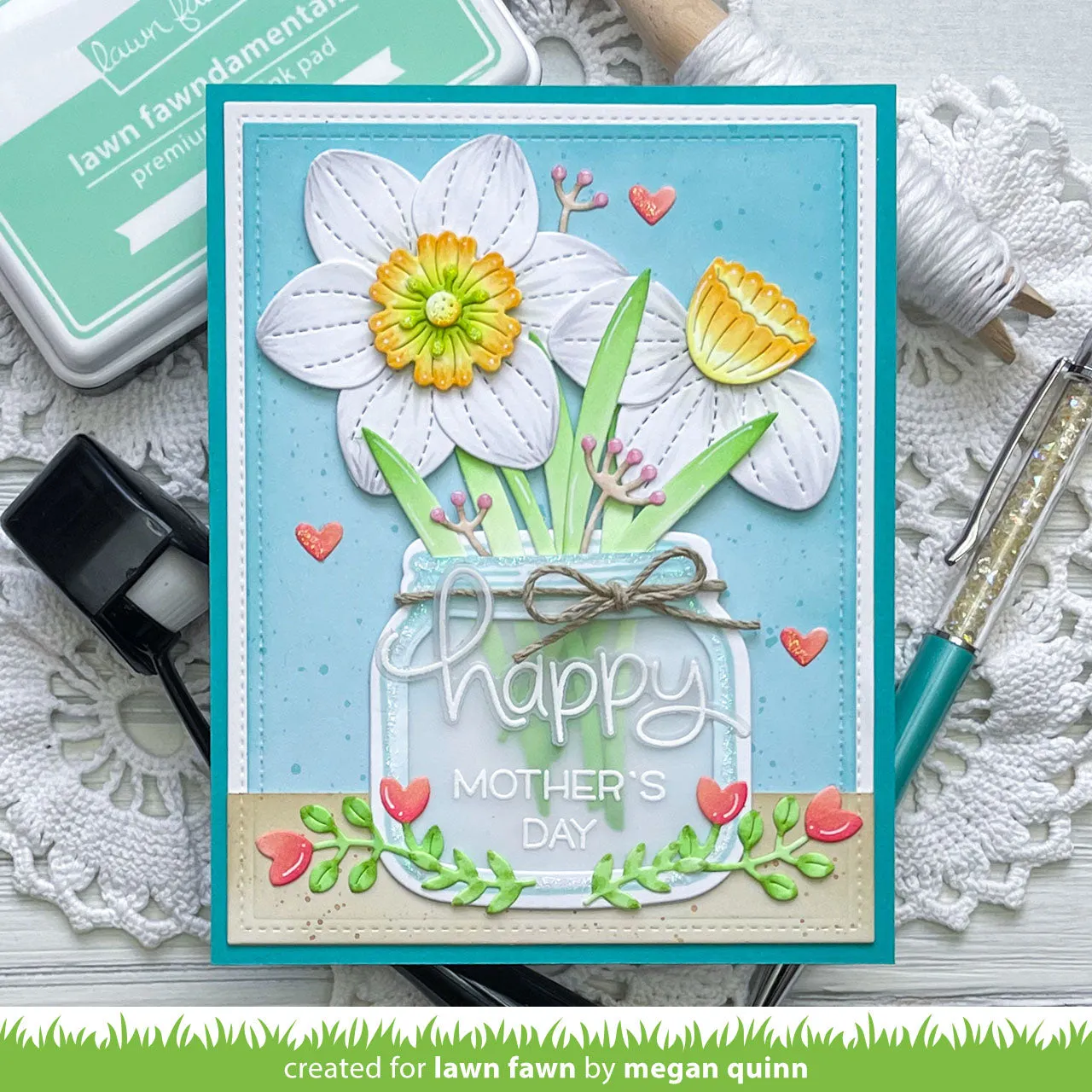 Lawn Fawn Lawn Cuts Darling Daffodils Stanzschablonen Narzissen