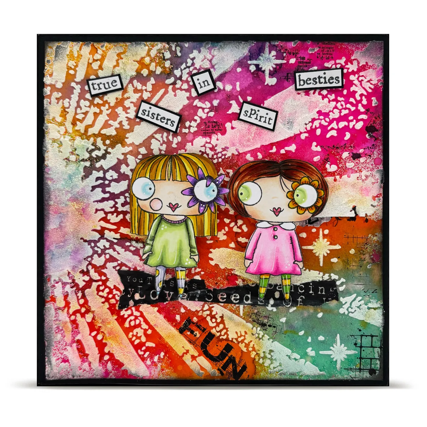 AALL and Create PC-257 Radiant Rise Schablone 15x15 cm Mylar