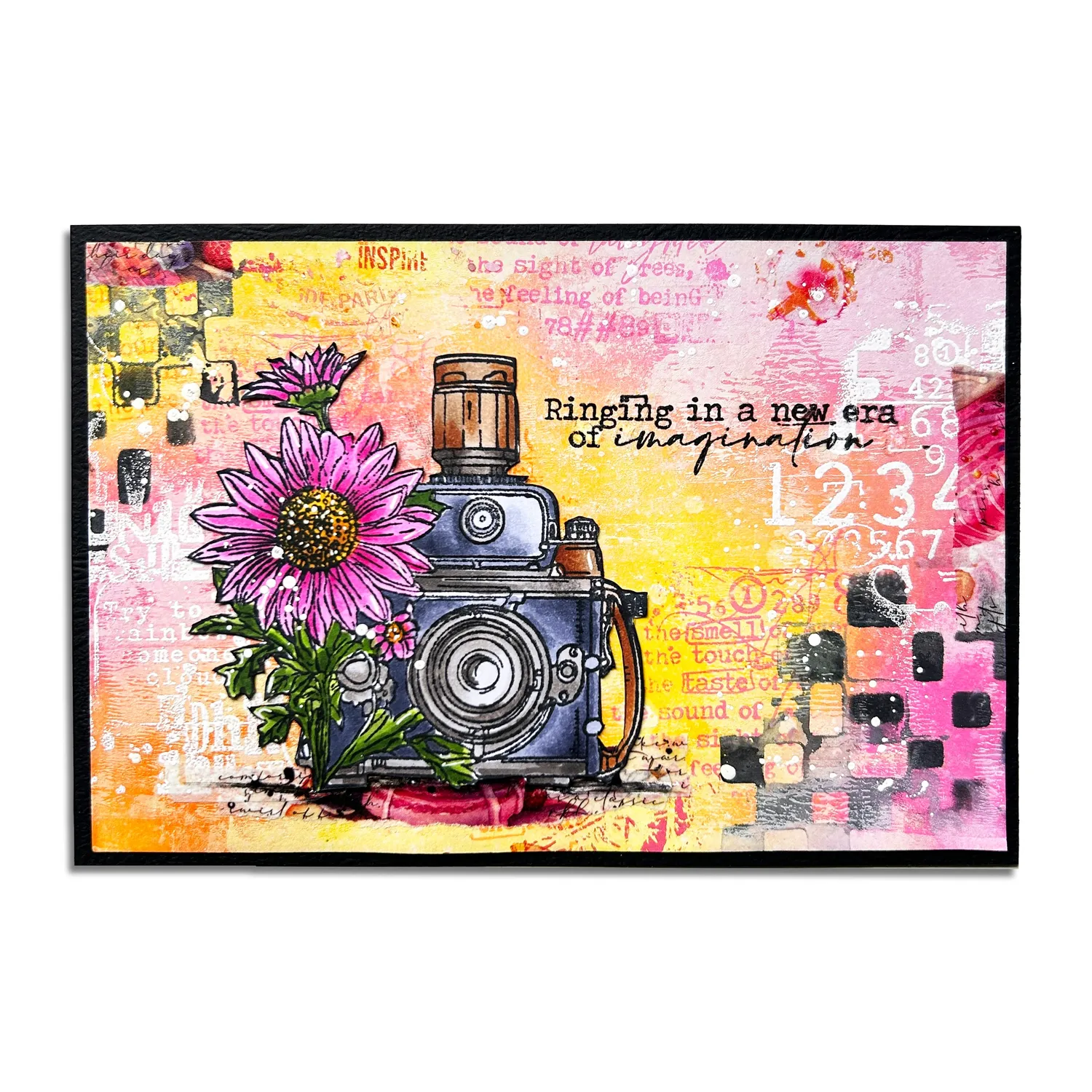 AALL and Create PC-110 Digits Checked Schablone 10x15 cm