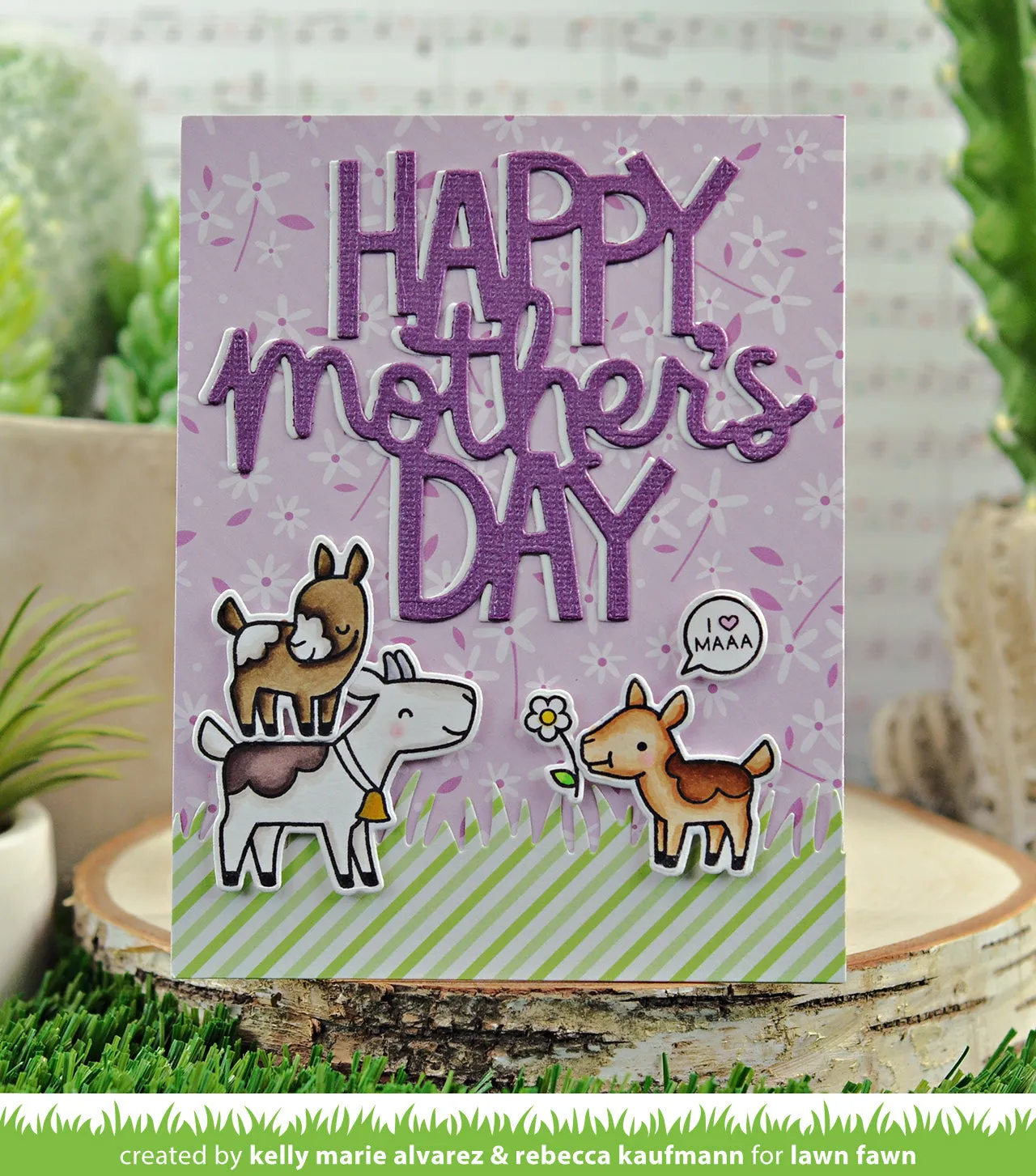 Lawn Fawn Giant Happy Mother's Day Stanzen Muttertag
