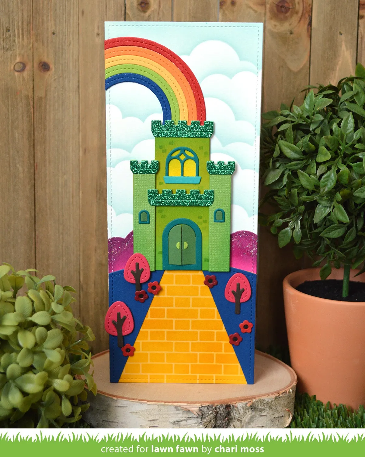 Lawn Fawn Brick Stencil Schablone 15x15 cm
