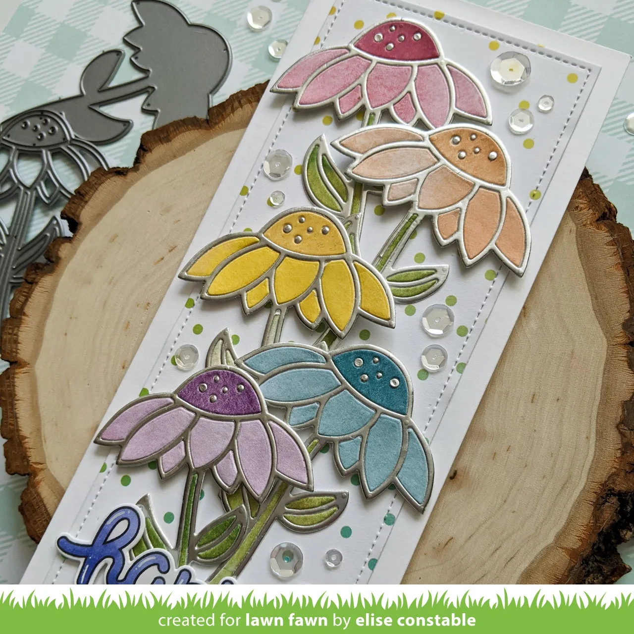 Lawn Fawn Delightful Daisy Lawn Cuts Stanzschablonen Blume