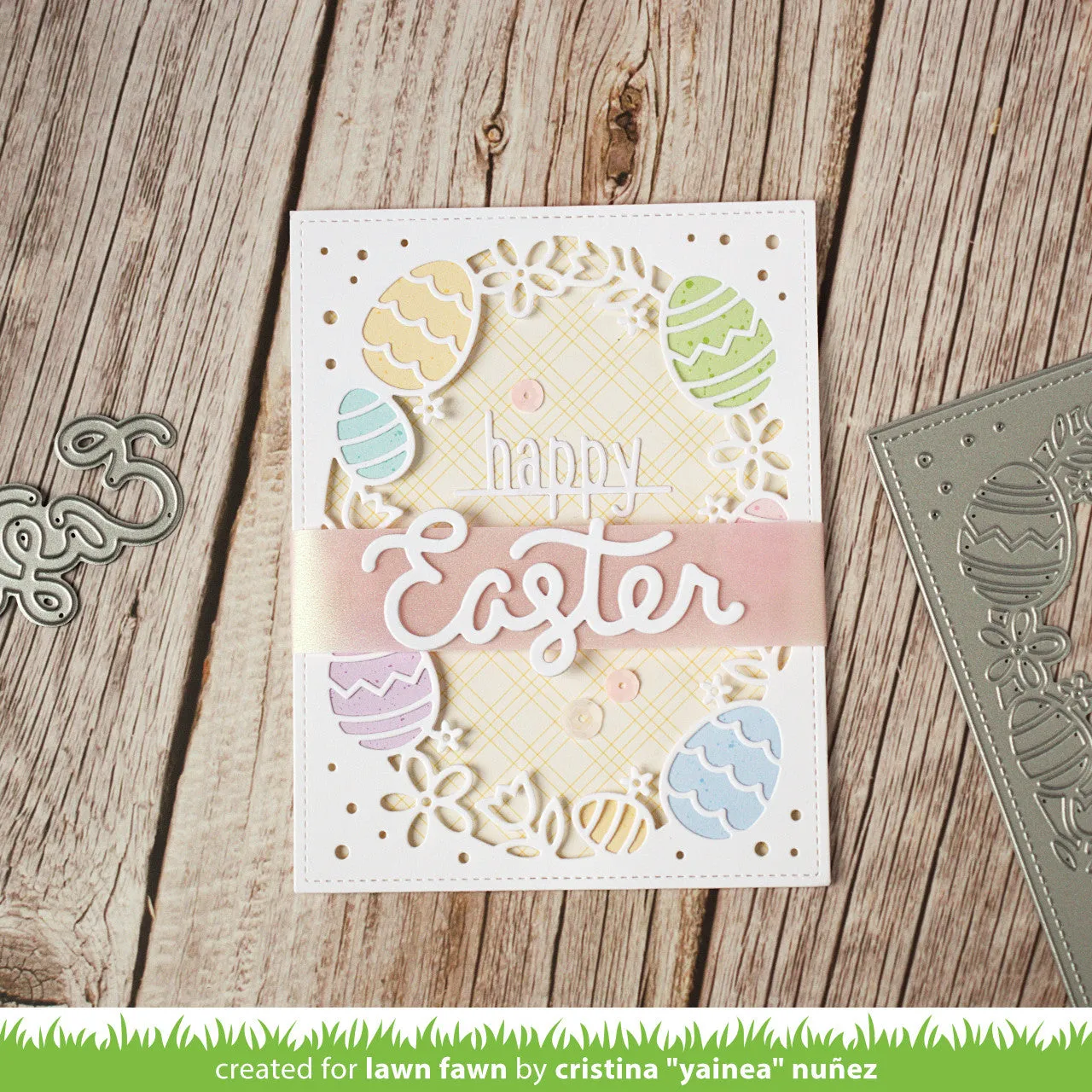 Lawn Fawn Easter Egg Backdrop Stanzformen Ostern