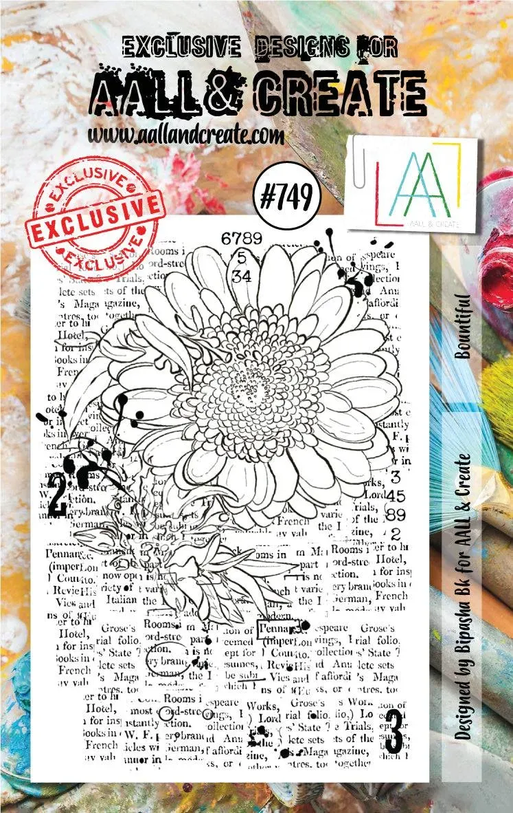 AALL and Create #749 Bountiful Clear Stempel A7 Herbst