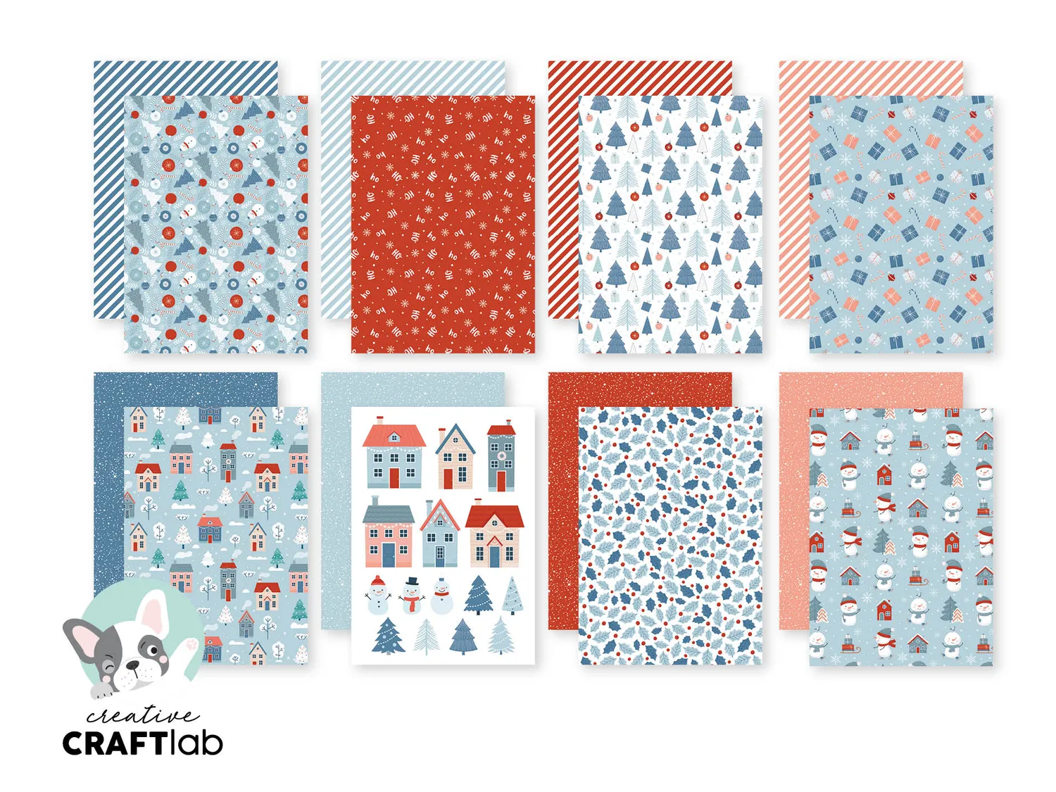 Creative Craftlab Friendz Hello winter Designpapier A5
