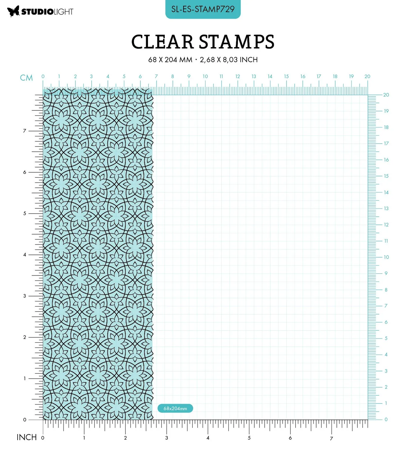 StudioLight Essentials Clear Stamp Floral pattern Blumen