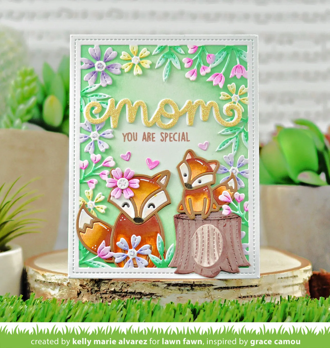 Lawn Fawn Scripty Mom Lawn Cuts Stanzschriftzug
