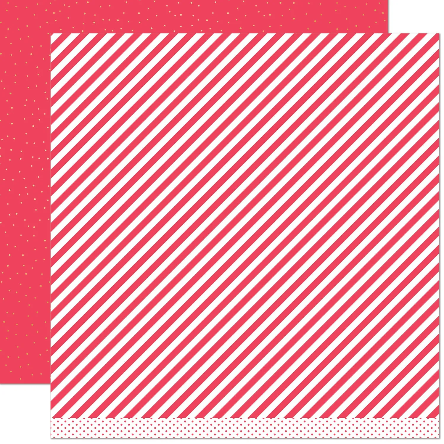 Lawn Fawn Let it Shine Red Designpapier Goldfolie 30x30